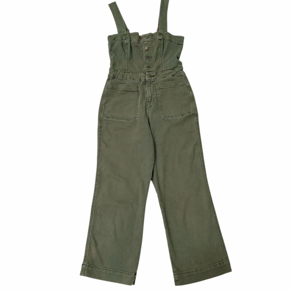 Lucky Brand Olive Green Women's Denim Overalls